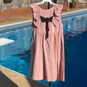 4 for $20 Cute girls dress with bow on back. 7/8.